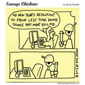 I think our chicken has gone bungee jumping.