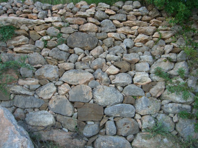 No bricks, but a wall.