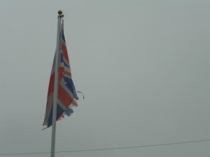 Even in the remotest corners of the British Commonwealth one finds more cheerful Union Jacks. This one comes from Faversham, Kent, England.