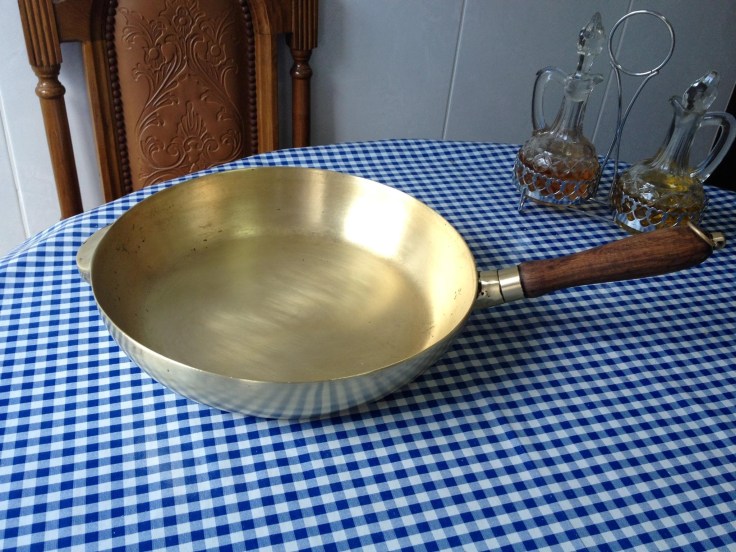 brass pan after 25 years of use